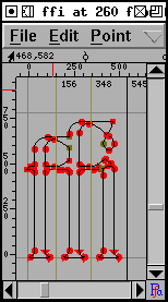 ffi after adjusting ligature carets